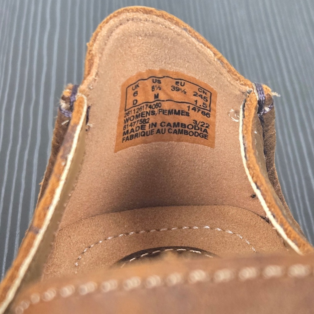 Clarks Janey Mae Oxford Lace Up Brown Leather Shoes Casual Comfort Womens 8.5 M - Picture 13 of 16